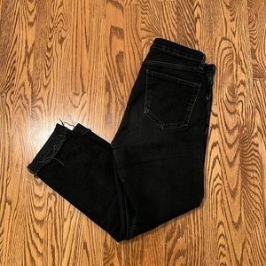 Zara black straight jeans